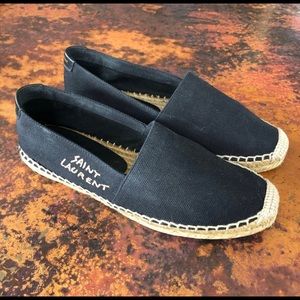 Worn once! Saint Laurent Embroidered Espadrilles